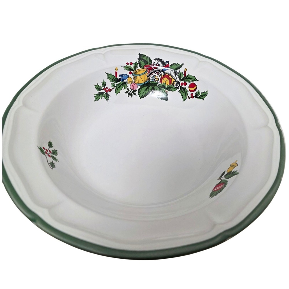 International China Company Tradition Stoneware Christmas Holiday Serving‎ Bowl